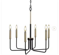 BELLADONNA Lawrence 6-Light Black and Gold