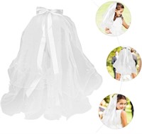 BEAUPRETTY 23" Toddler Girl’s Pearl Lace Veil