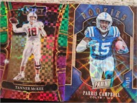 Two Numbeted NFL RCs Tanner Mckee/ Parris Campbell