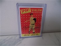 1958 Topps All Star Mickey Mantle #487 Reprint