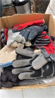Gloves, Thinsulate, leather, some new