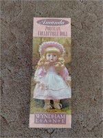 Amanda porcelain collectible doll by wadham Lane