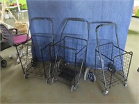 (3) asst Metal Shopping Carts