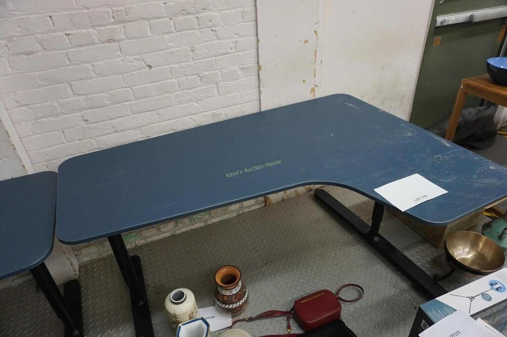 modern work table with right run-off