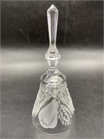Crystal Bell w/ Frosted Pear is 7.5in Tall