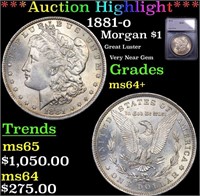 ***Auction Highlight*** 1881-o Morgan Dollar $1 Gr