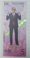 Donald Trump plasticized banknote