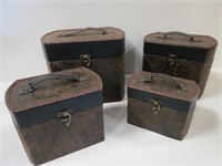 Set of 4 Decorative Decor Boxes