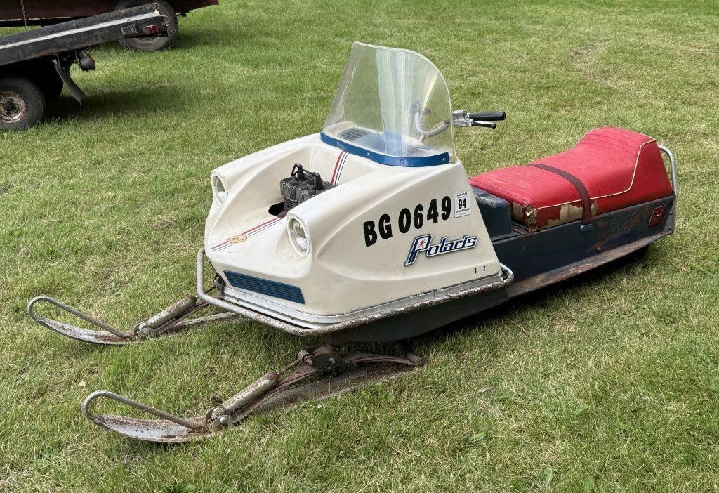 1971 Polaris Colt SS 340 Snowmobile, Engine Rolls