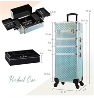 Stagiant Rolling Makeup Train Case