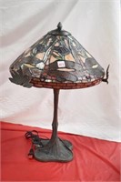 CONTEMPORARY TIFFANY STYLE TABLE LAMP 25" DRAGONFL