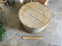 antique cheese crate with lid