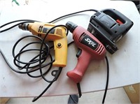 Electric Drills, Jigsaw, Heat Gun