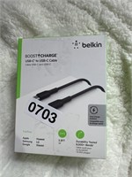 BELKIN USBC TO USBC CABLE RETAIL $20