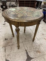 VINTAGE ITALIAN FLORENTINE PARLOR TABLE - 21 in x