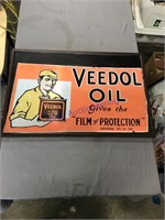 Veedol framed ad, 20 x 30