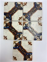 (5) Vintage Japanese Tiles