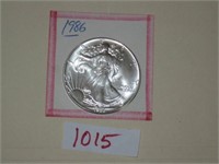 1986 Silver Walking Liberty Round BU…1 oz. .999 r