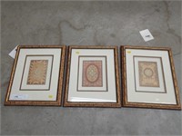 (3) Framed Contemporary Prints