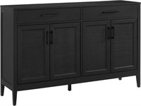 Crosley Milo Sideboard  Black Matte  60.5x15.75x35