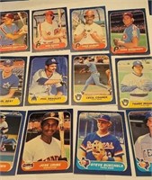 OF)  1986 Fleer Baseball cards. (12)