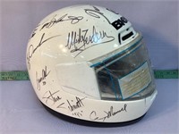 Multi signed Bieffe racing helmet