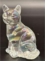 Fenton Iridized Sitting Cat