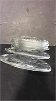 Pressed glass corn dishes