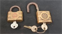 Yale and Old Glory Locks with Keys
