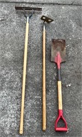 RAKE, HOE & SPADE