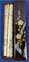 Lacquered Chopsticks Box w/ Chopsticks