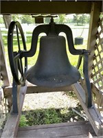 C.S Bell 24 Hillsboro Cast Iron Bell - yoke & all