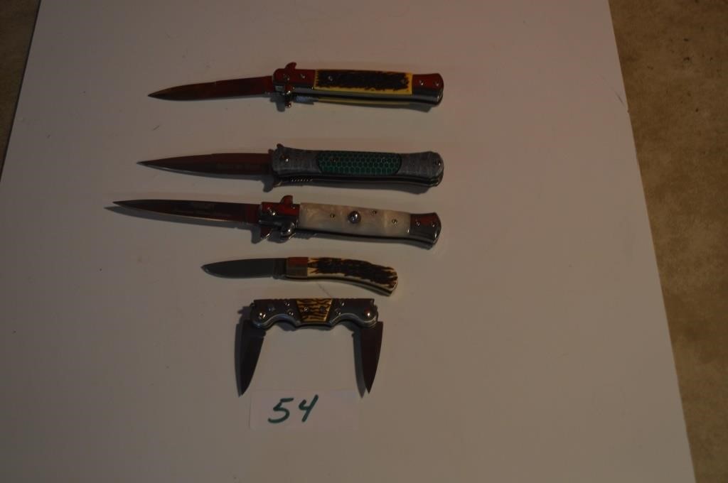 Lot of 5 Lockback Knives