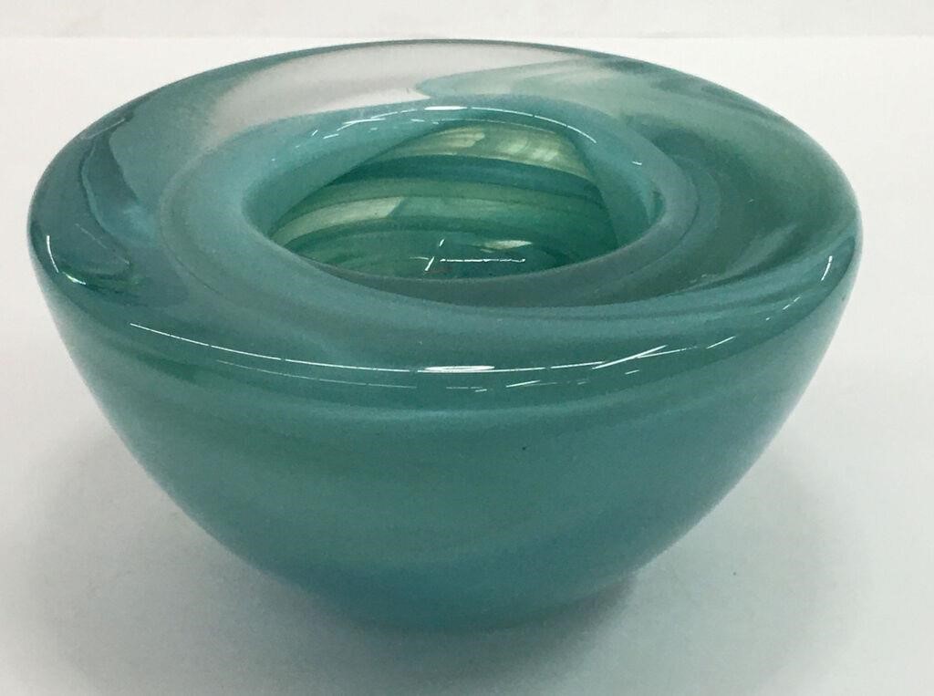 Kosta Boda Aqua Art Glass Bowl