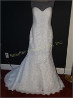 Oleg Cassini David's Bridal wedding gown, size 14
