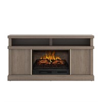 MEYERSON 60 in. Wooden Electric Fireplace