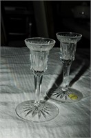 PAIR OF WATERFORD CANDLE HOLDERS