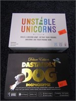 UNSTABLE UNICORNS & DASTARDLY DOG GAMES