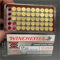 Box of 43 Winchester Super X 17 HMR 20 grain XTP