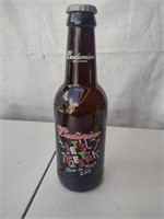 Budweiser Glass Collectible  Beer Bottle 15" Lot 4