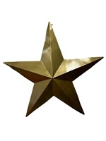 Large Gold Metal Hanging Star