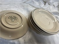 set of 6 Noritake 6" saucers