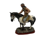 Daniel Monfort Indian On Horseback Sculpture