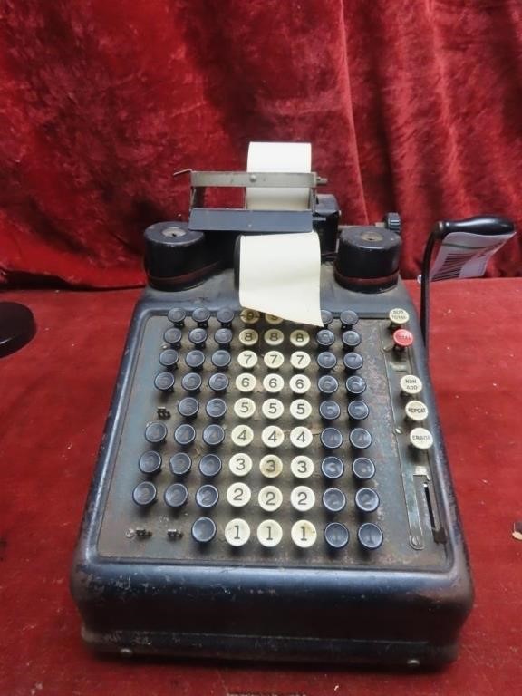 Burroughs portable adding machine.