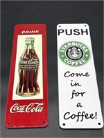 (2) 12x3 Advertising Metal Signs