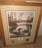 'Boundary Waters' by Leo Stans, 1990 Signed