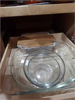 Glass servingware and bakeware