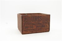 Rosenberg Iris California Prunes Wooden Crate Box