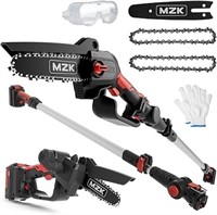 Mzk 2-in-1 Cordless Pole Saw & Mini Chainsaw With