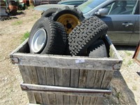 PALLET OF TIRES FOR LAWN MOWERS